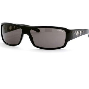 Diesel Black Sunglasses with Silver Accents Unisex